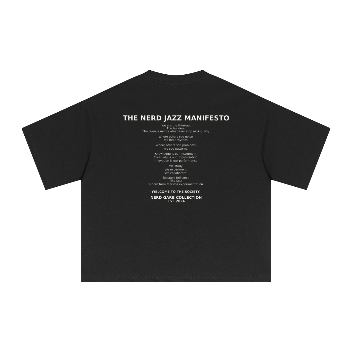 NGC Nerd Jazz Society Tee - Premium Oversized Boxy Nerd Garb Collection Graphic T-Shirt