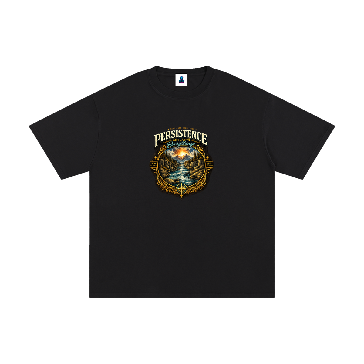 Persistence Outlasts Everything Unisex Pure Cotton T-Shirt