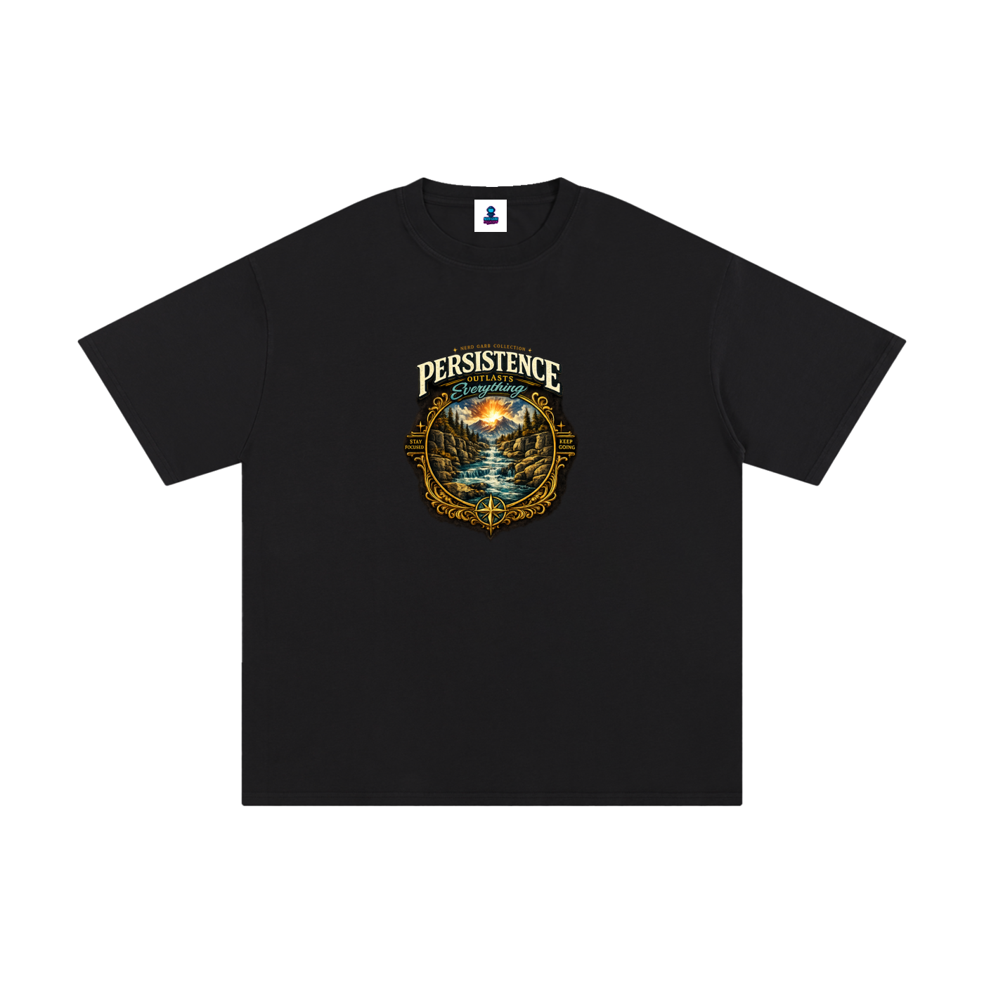Persistence Outlasts Everything Unisex Pure Cotton T-Shirt