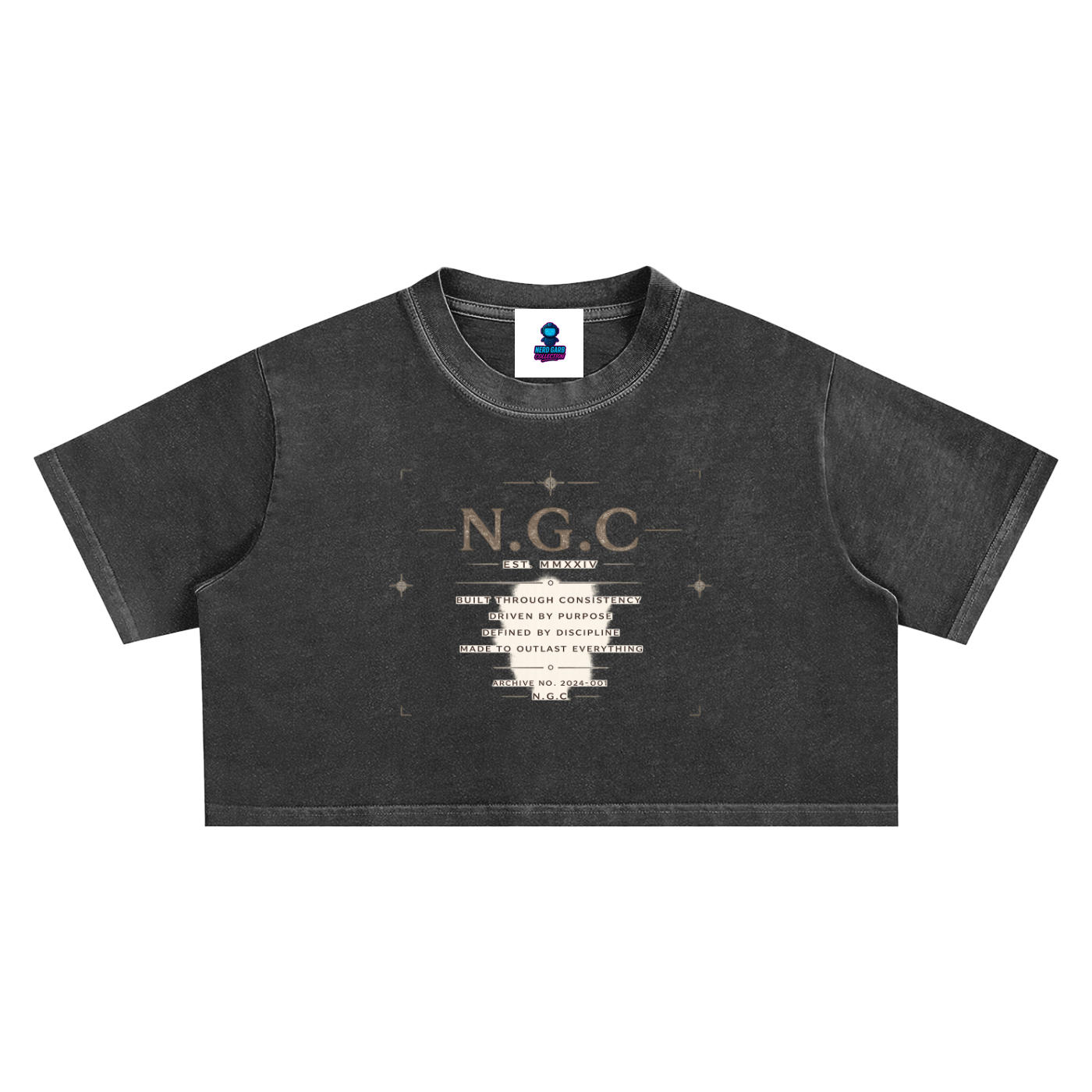 N.G.C. Archive Snow Washed Crop Top