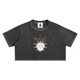 N.G.C. Archive Snow Washed Crop Top
