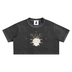 N.G.C. Archive Snow Washed Crop Top