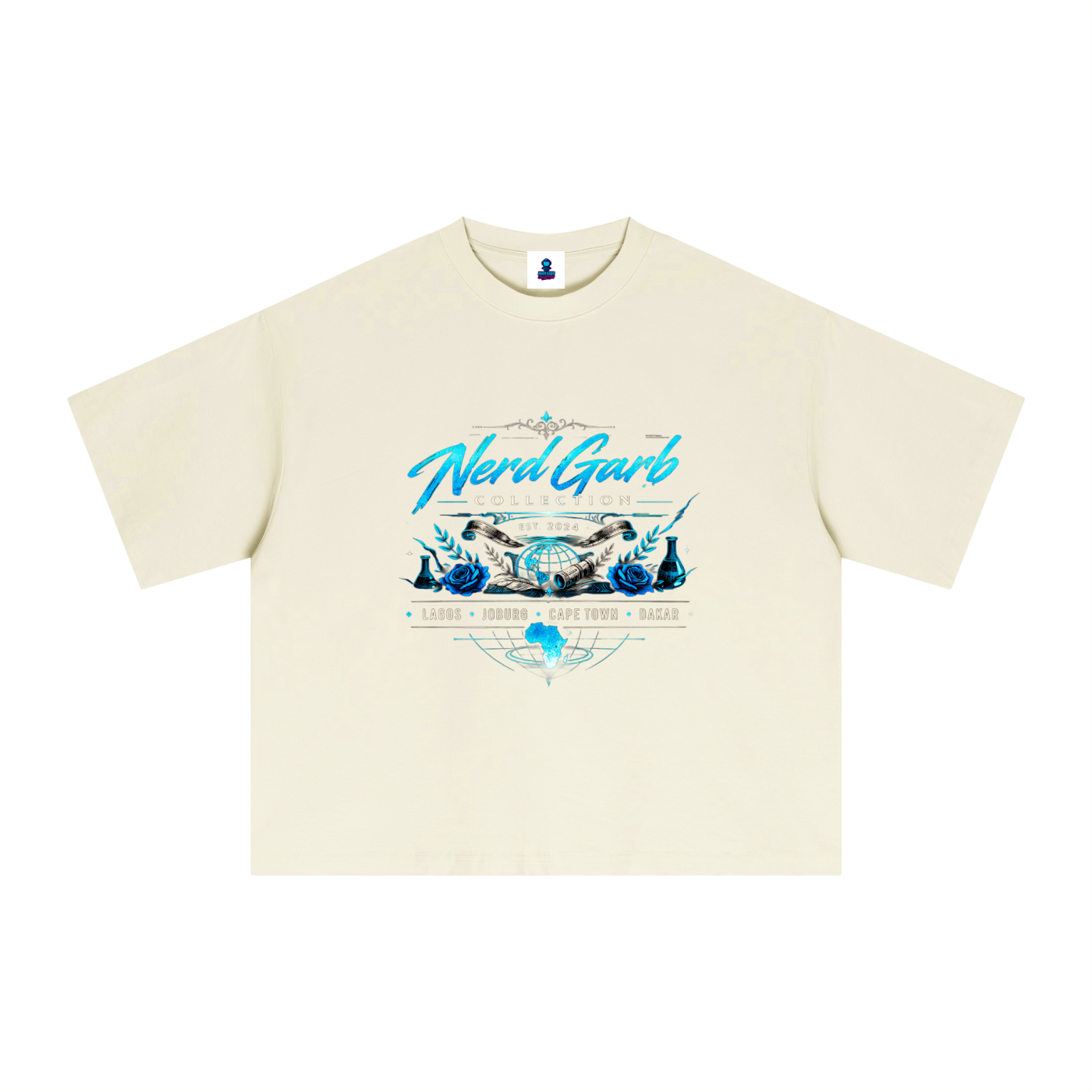 NGC Global Science Crest Tee - Premium Oversized Boxy Nerd Garb Collection Graphic T-Shirt