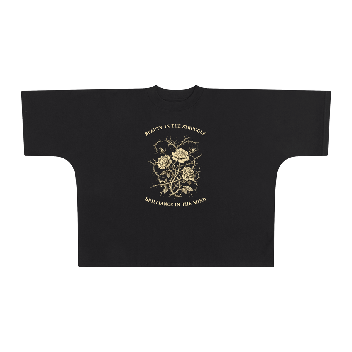 NGC “Beauty in the Struggle” Heavyweight Oversized Tee - Premium Inspirational Boxy Streetwear T-Shirt