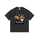 NGC Nerd Jazz Society Graphic Tee - Loose Fit Drop Shoulder Graphic Premium T-Shirt