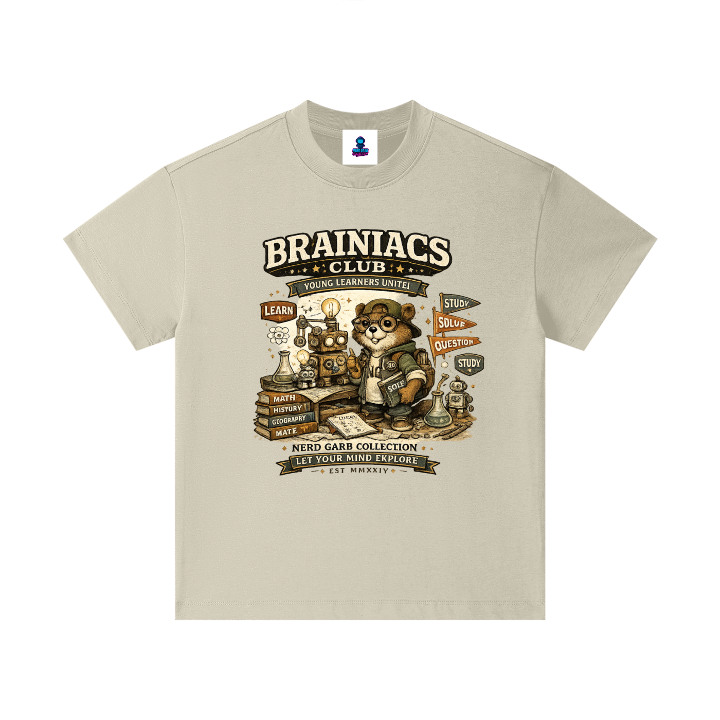 Brainiacs Club Kids Graphic Cotton Tee