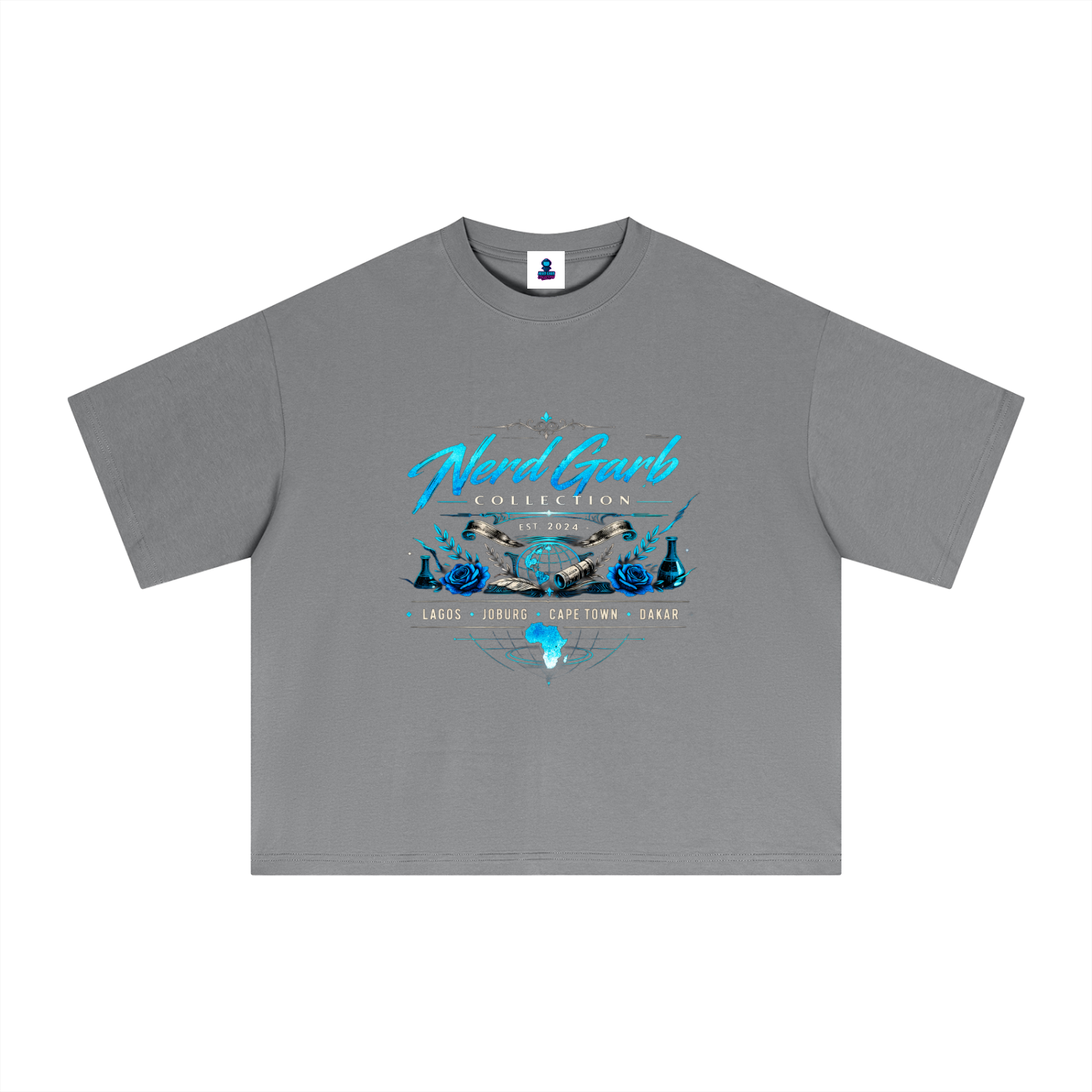 NGC Global Science Crest Tee - Premium Oversized Boxy Nerd Garb Collection Graphic T-Shirt