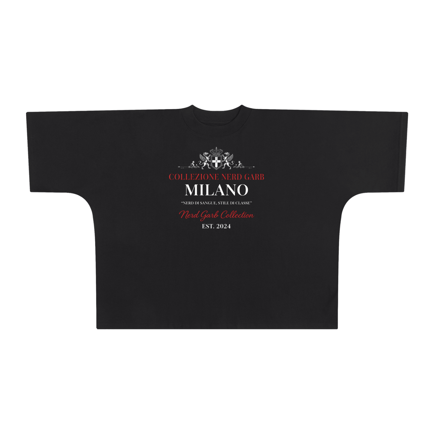 NGC Milano Crest Heavyweight Oversized Tee - Premium Oversized Boxy T-Shirt