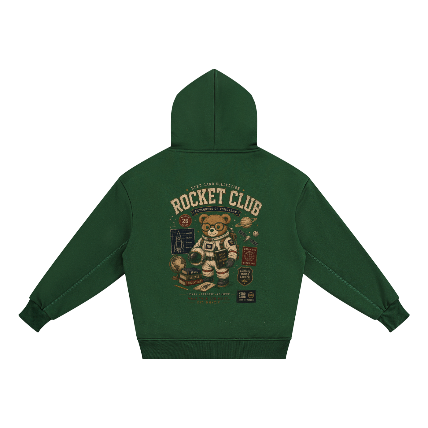 Rocket Club Essential Kids' Fleece Hoodie