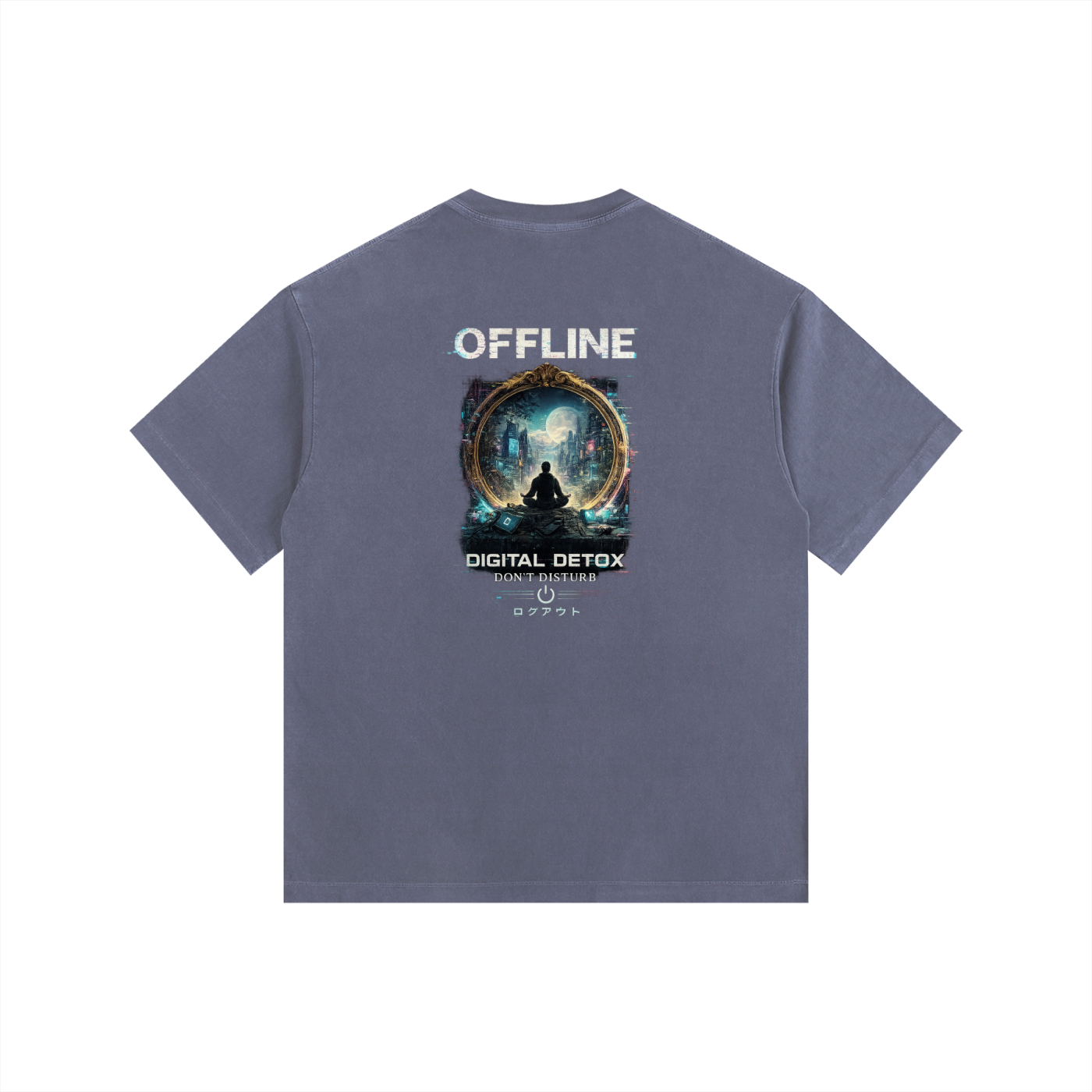 NGC “Offline Digital Detox” Graphic Tee - Cyber Zen Graphic Premium T-Shirt