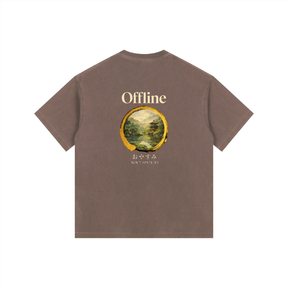 NGC “Offline” Zen Graphic Tee - Japanese Aesthetic Streetwear Premium T-Shirt