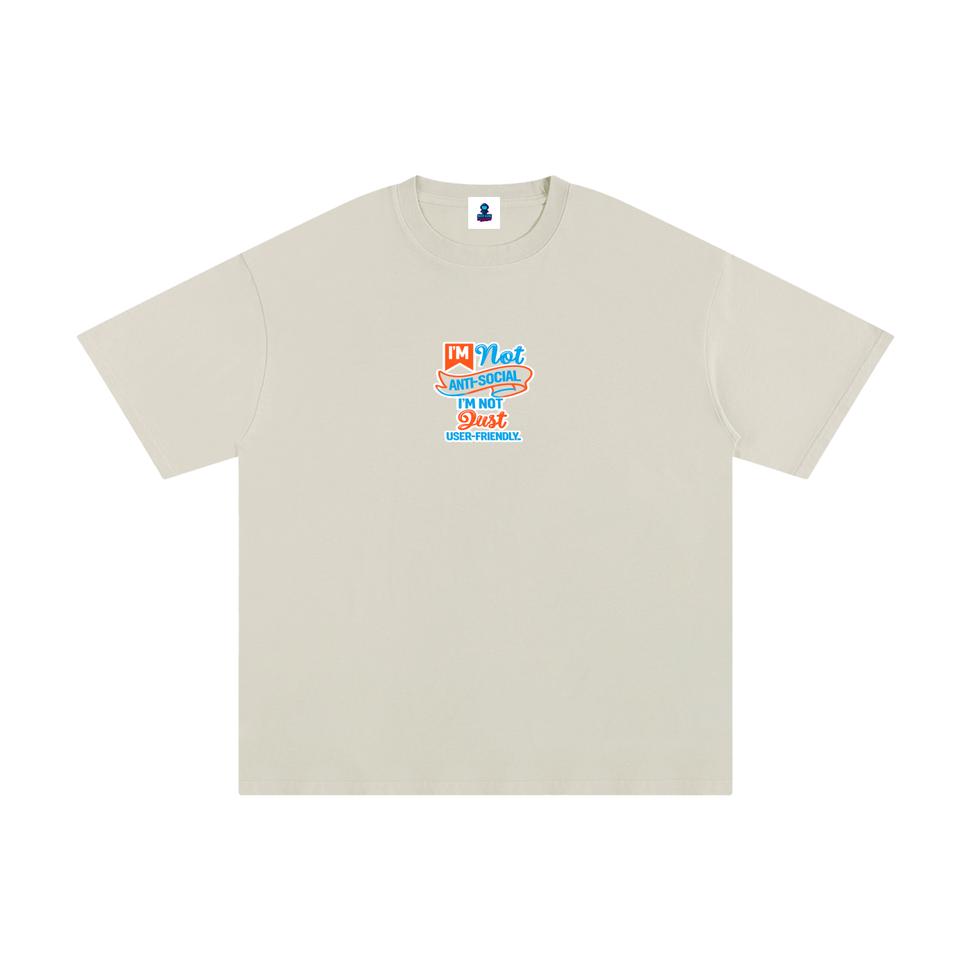 Premium Anti-Social Nerd Statement Pure Cotton T-Shirt