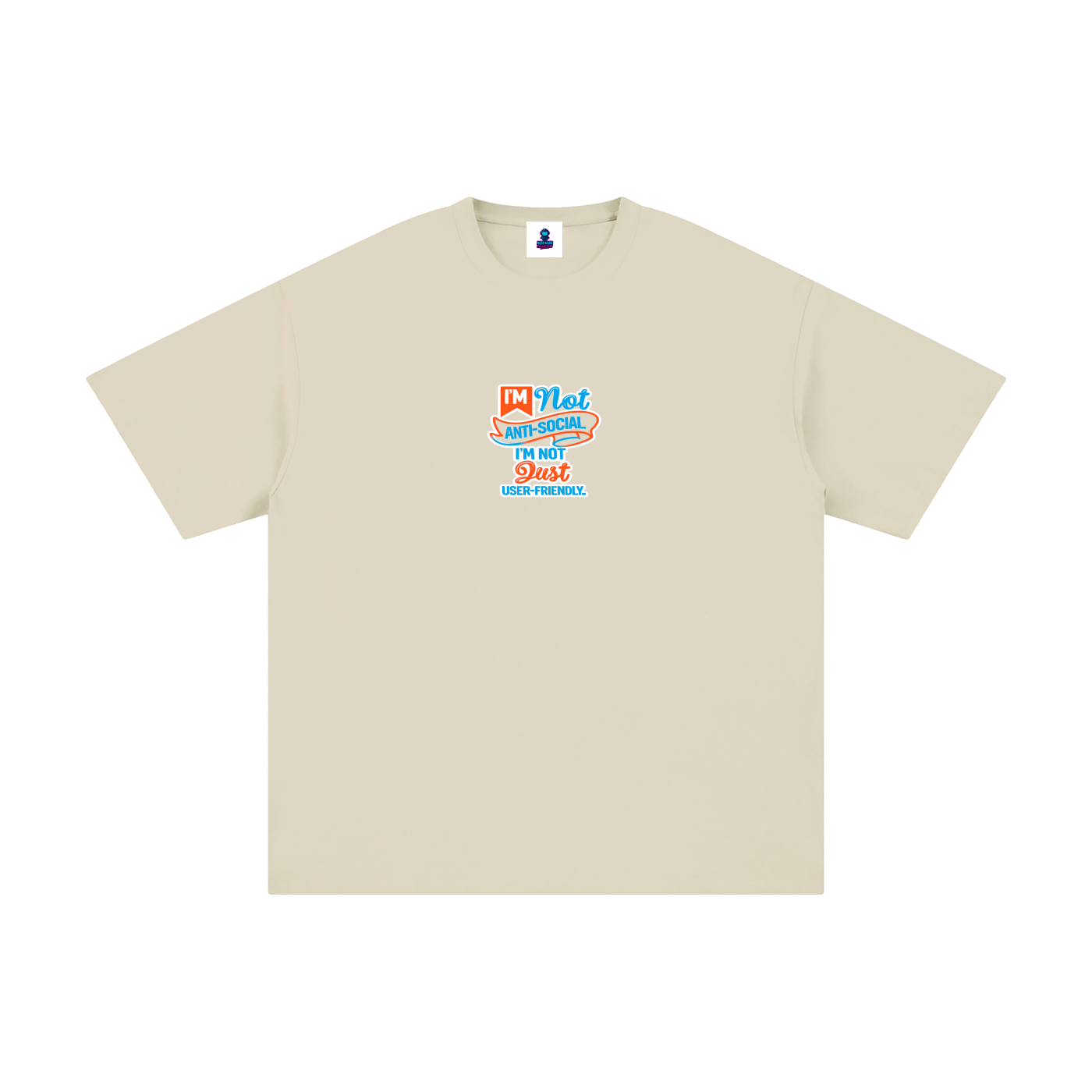 Premium Anti-Social Nerd Statement Pure Cotton T-Shirt