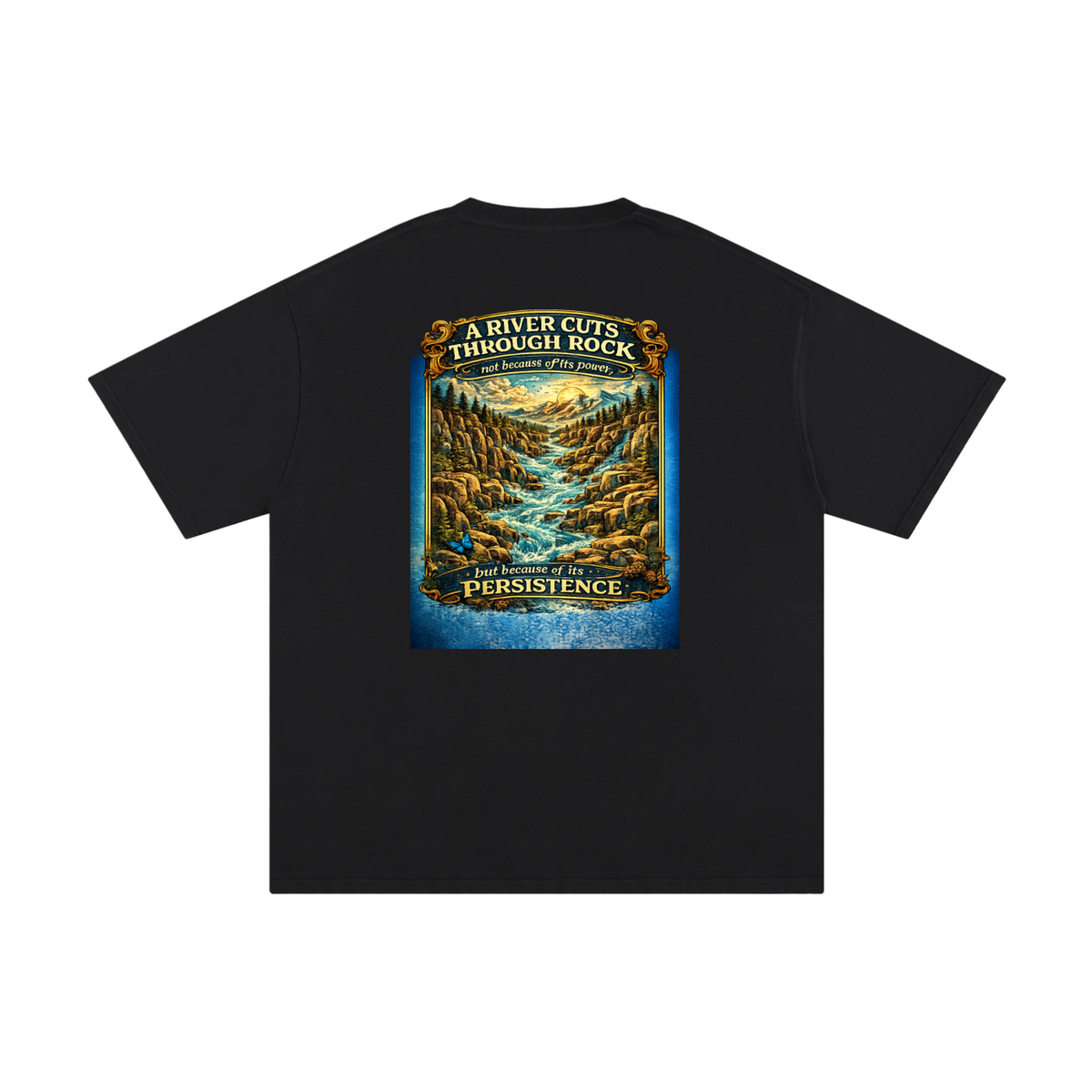 Persistence Outlasts Everything Unisex Pure Cotton T-Shirt