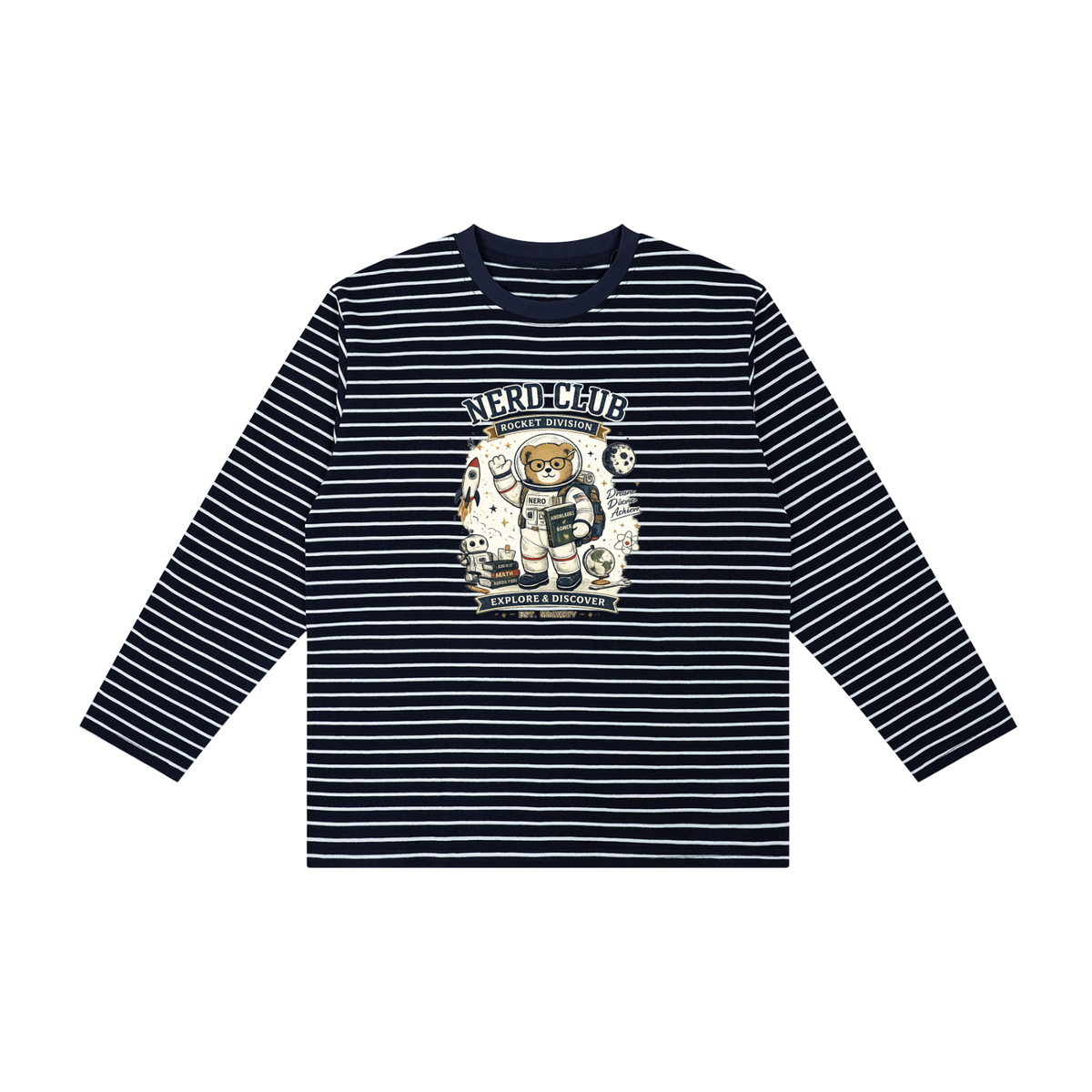 NGC Kids Nerd Club Rocket Division Long Sleeve Tee