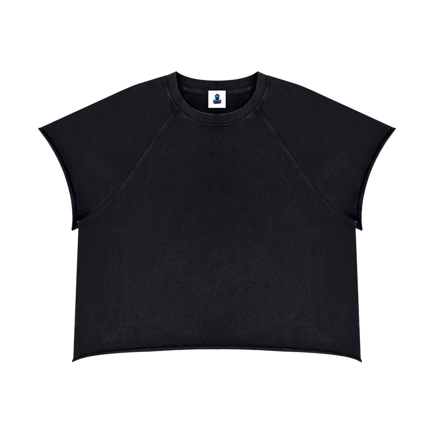 Vintage Wash Raw Edge Boxy Short Sleeve T-Shirt