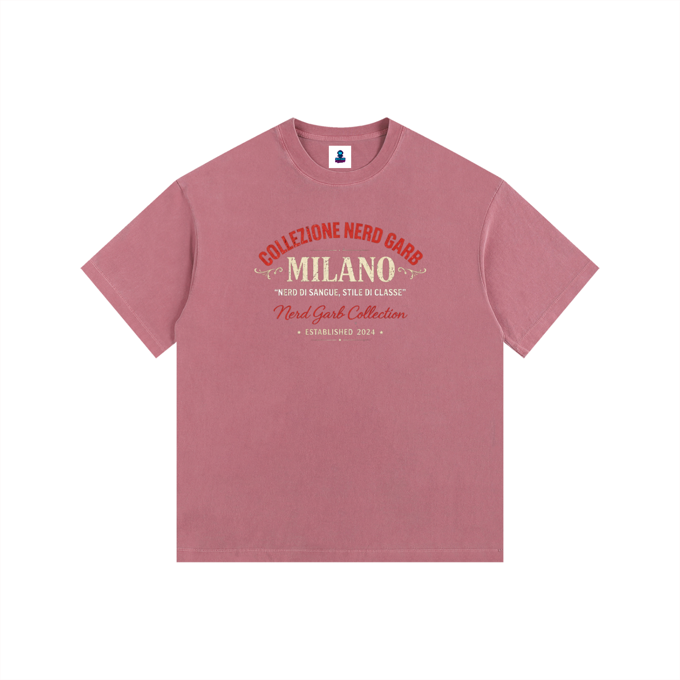 NGC Milano Heritage Logo Tee - Loose Fit Drop Shoulder Graphic Premium T-Shirt