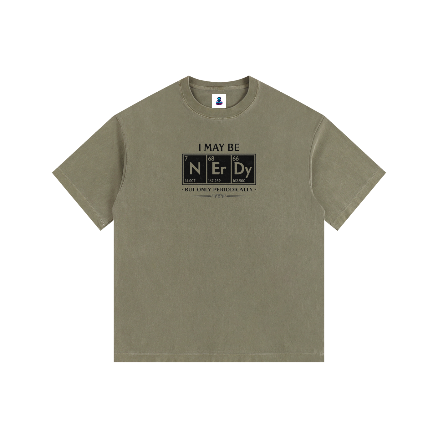 NGC “I May Be Nerdy” Periodic Table Tee - Loose Fit Drop Shoulder Graphic Premium T-Shirt