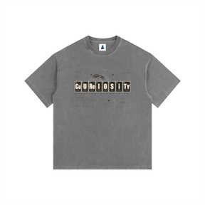 CuReIOSiTY Specimen 003 Vintage Wash Oversized Cotton Tee