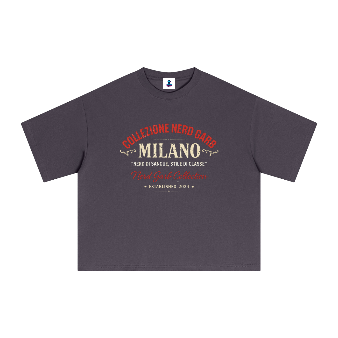 NGC Milano Heritage Tee - Premium Oversized Boxy Nerd Garb Collection Graphic T-Shirt