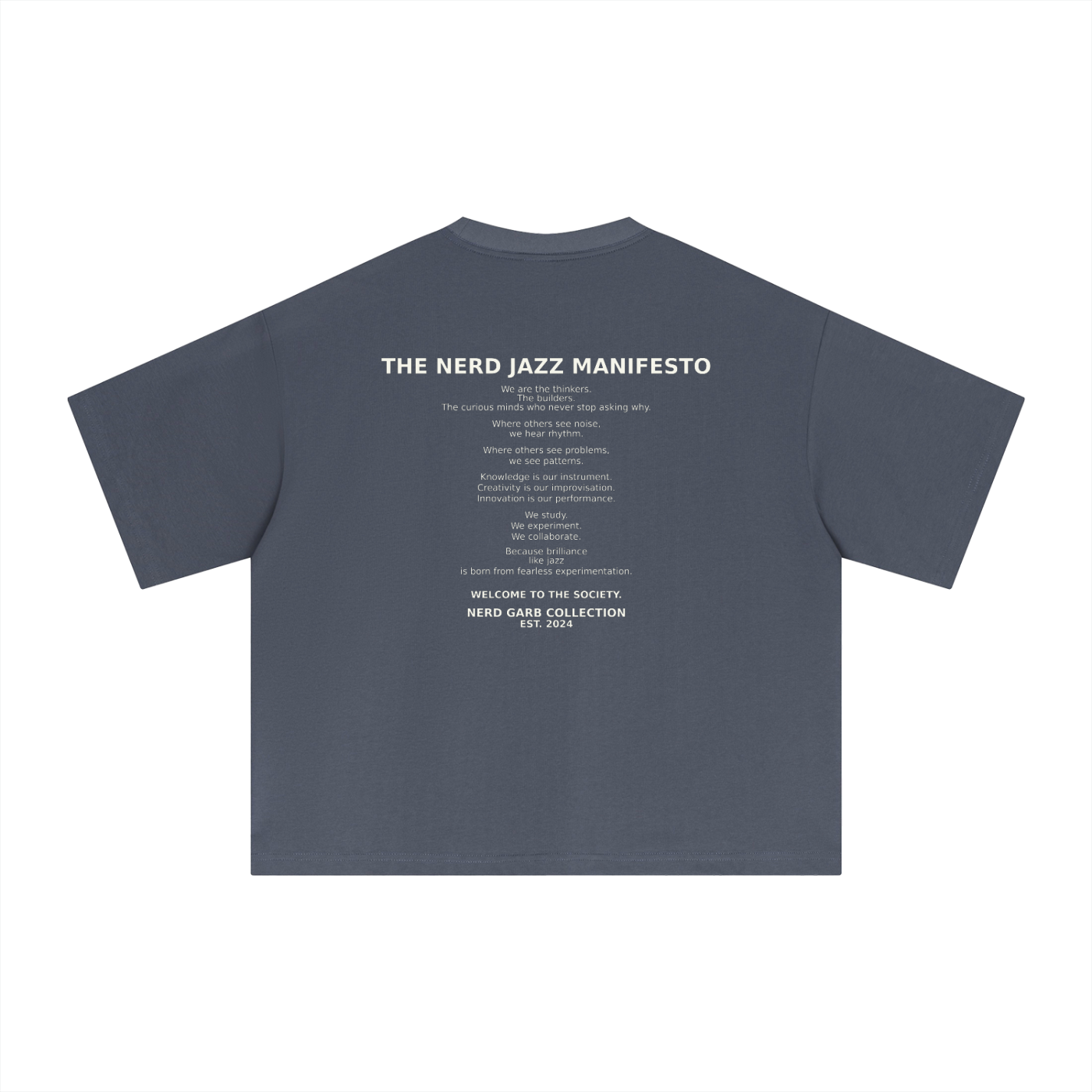 NGC Nerd Jazz Society Tee - Premium Oversized Boxy Nerd Garb Collection Graphic T-Shirt