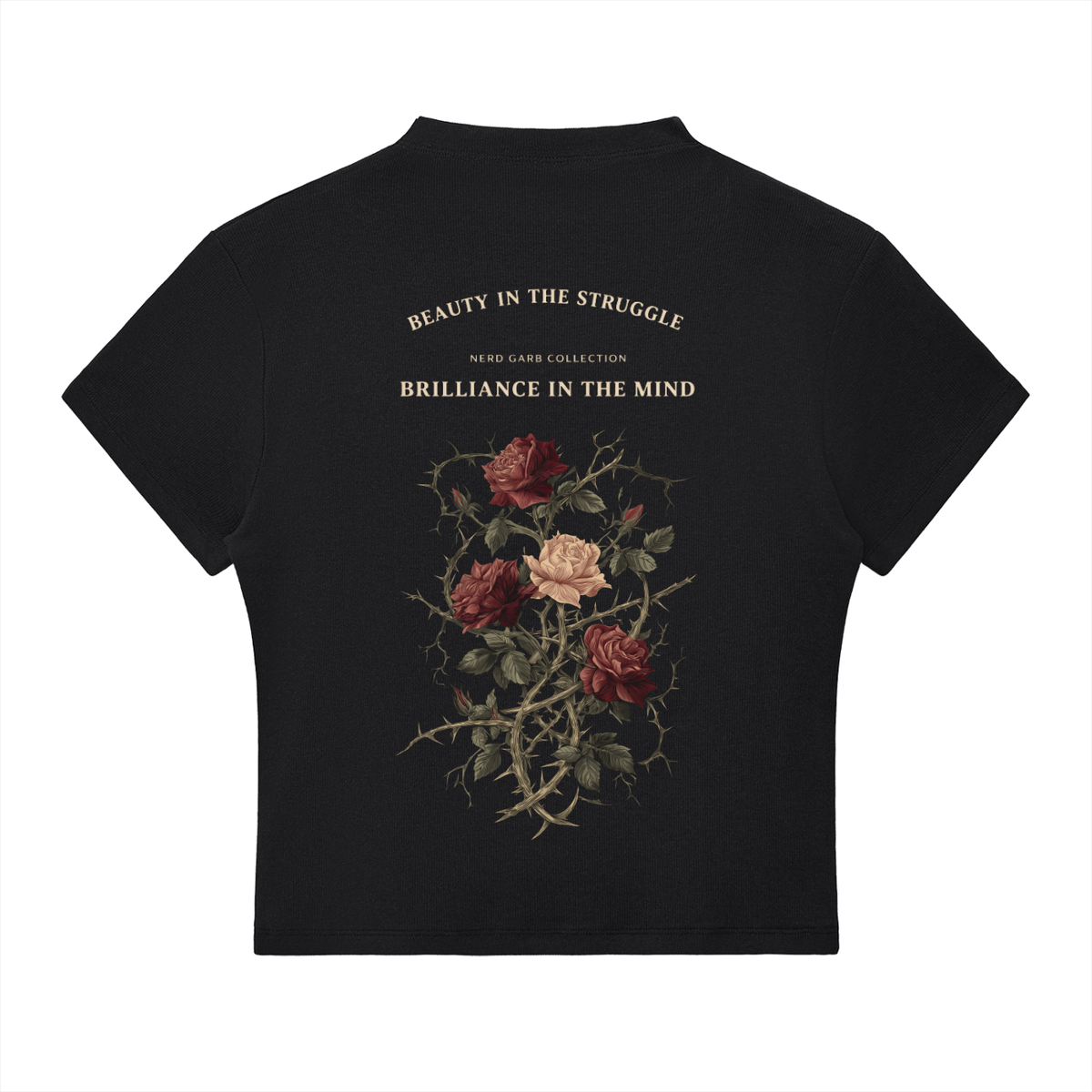 Milano Beauty in the Struggle Essential Slim Fit Mock Neck T-Shirt