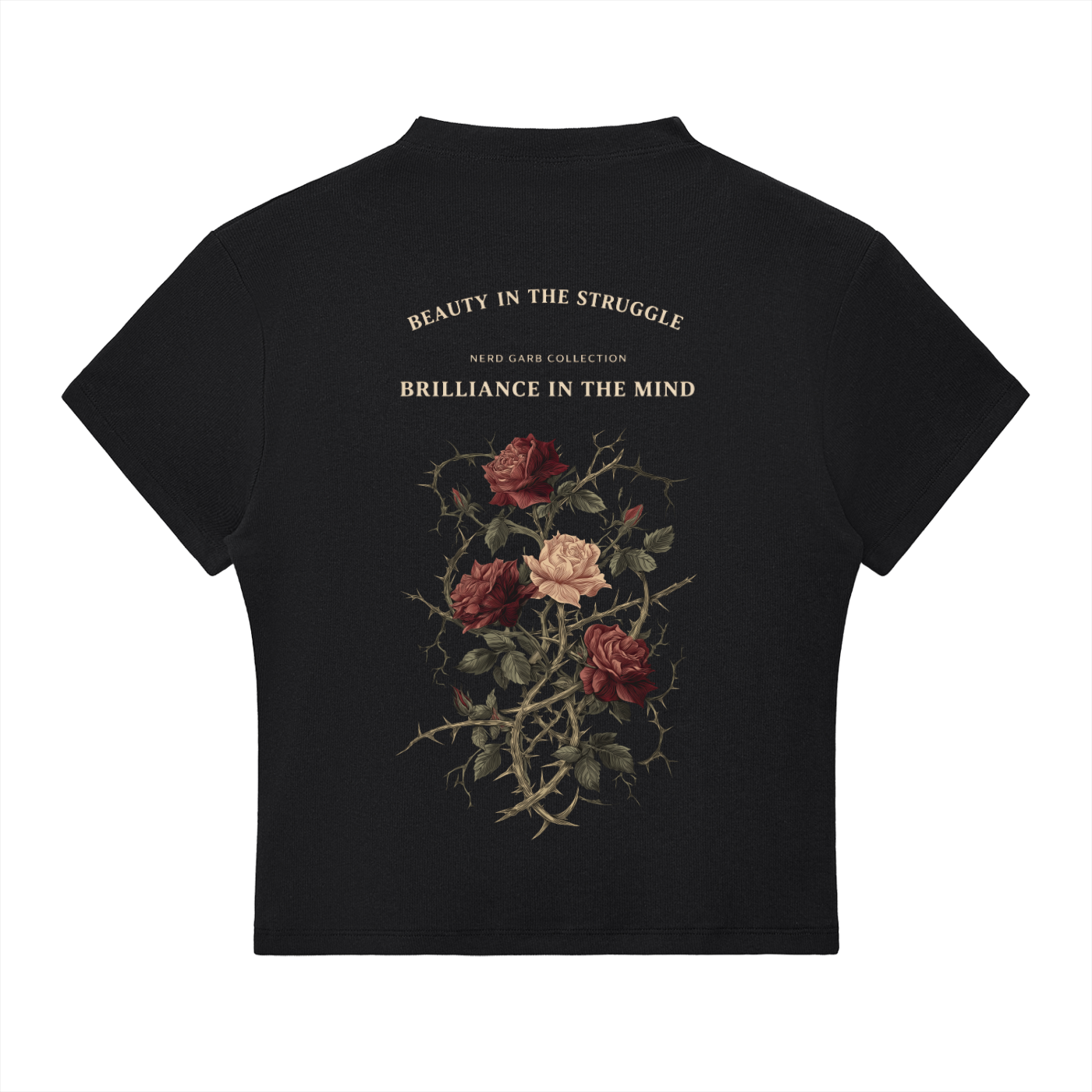 Milano Beauty in the Struggle Essential Slim Fit Mock Neck T-Shirt