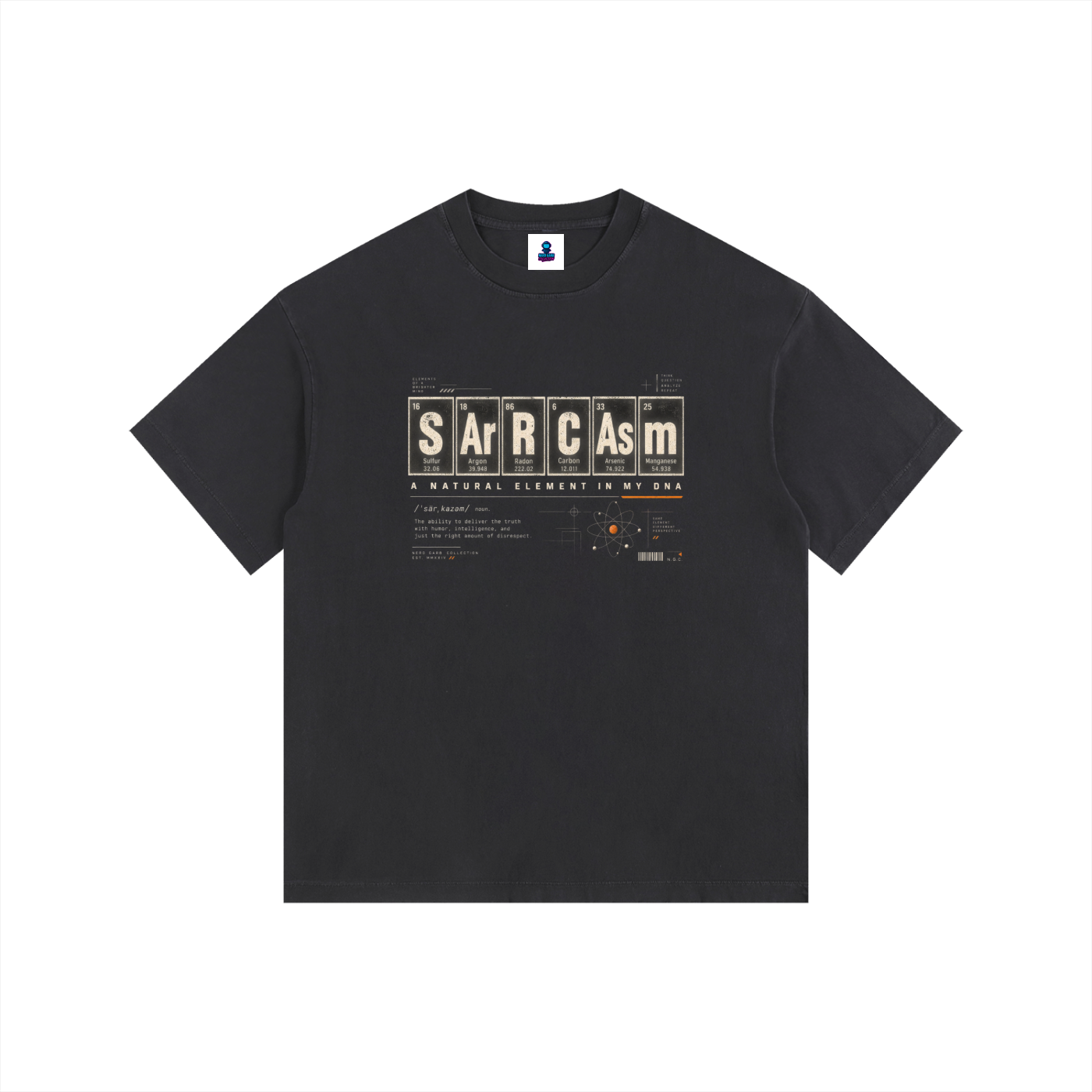 SArCAsM Element Vintage Wash Oversized Cotton Tee
