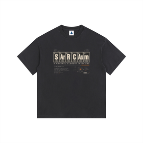 SArCAsM Element Vintage Wash Oversized Cotton Tee