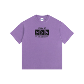 NGC “I May Be Nerdy” Periodic Table Tee - Loose Fit Drop Shoulder Graphic Premium T-Shirt