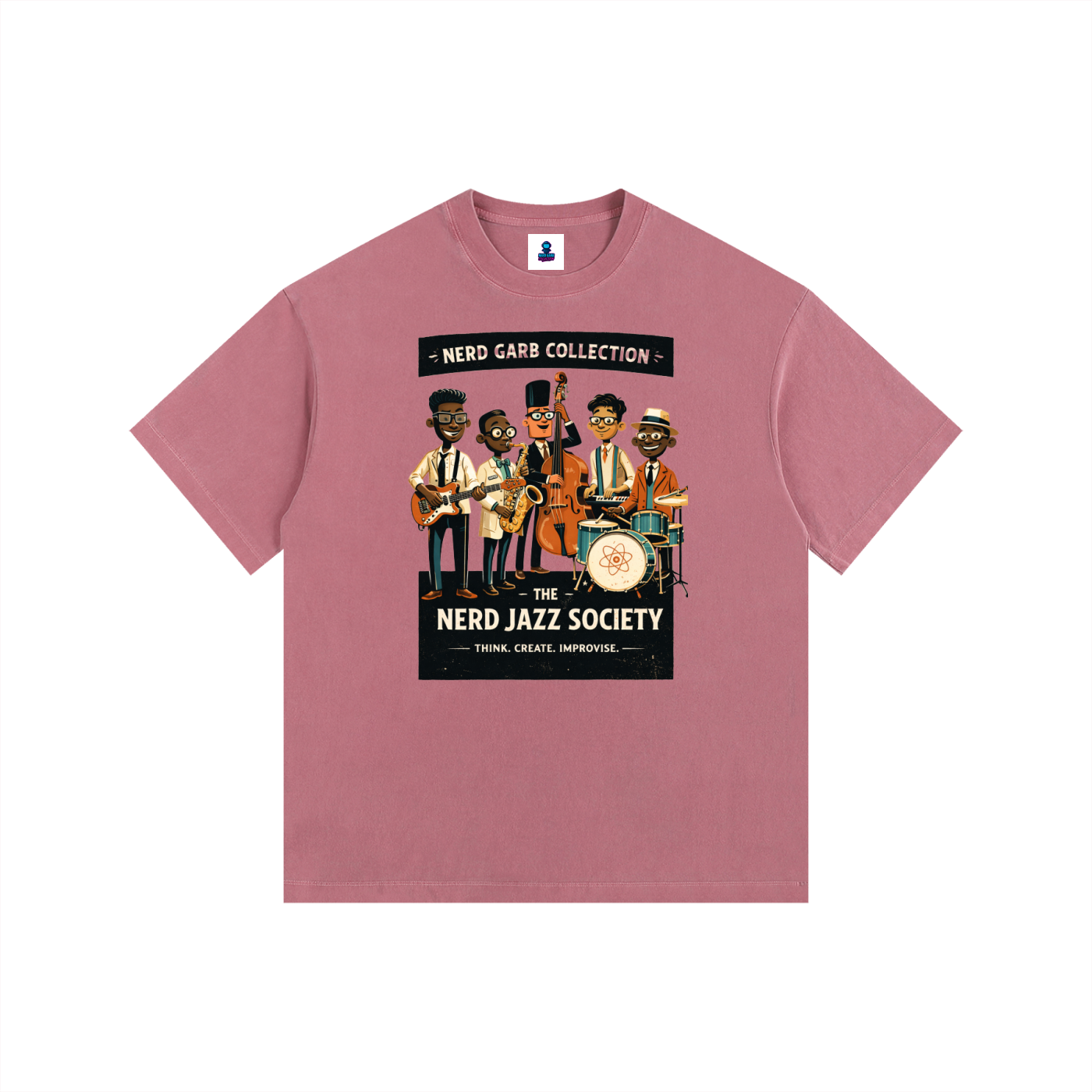 NGC Nerd Jazz Society Graphic Tee - Loose Fit Drop Shoulder Graphic Premium T-Shirt