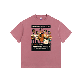 NGC Nerd Jazz Society Graphic Tee - Loose Fit Drop Shoulder Graphic Premium T-Shirt