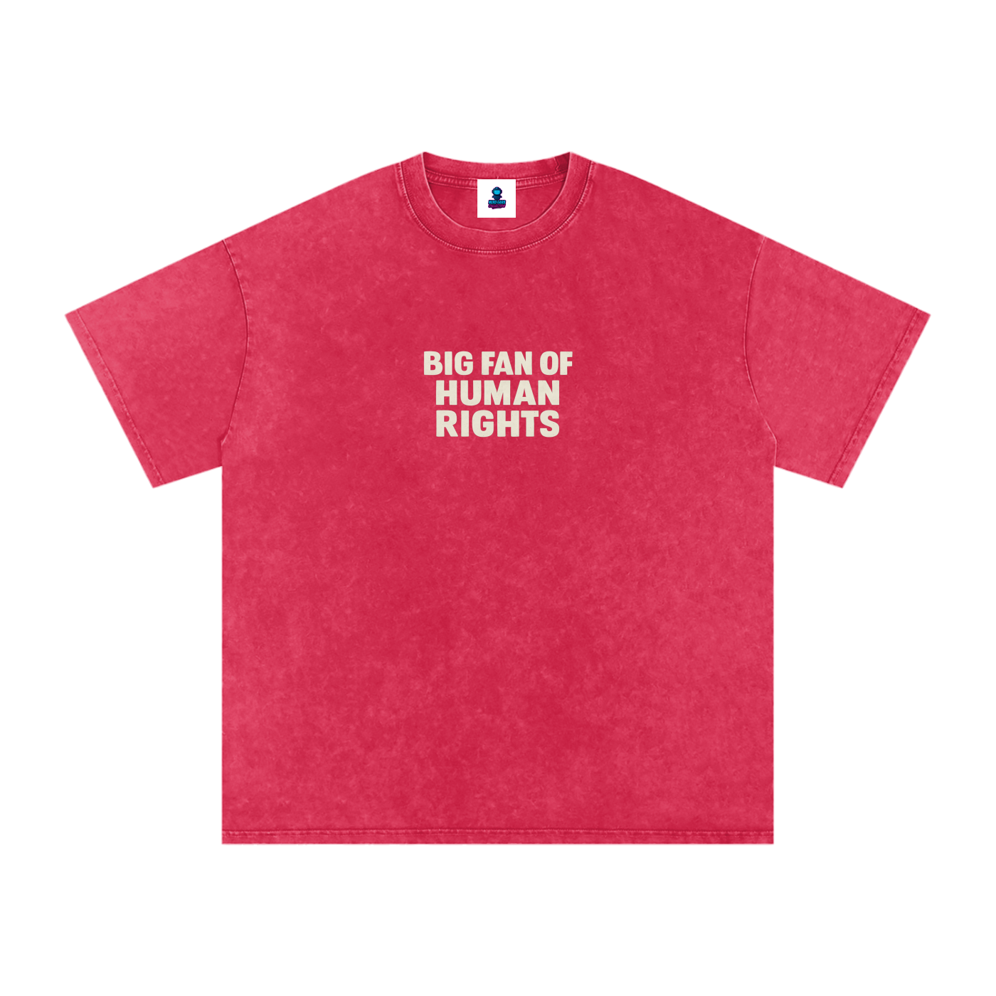 Premium Human Rights Snow Washed Oversized Cotton T-Shirt