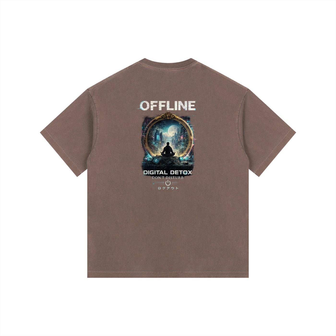 NGC “Offline Digital Detox” Graphic Tee - Cyber Zen Graphic Premium T-Shirt