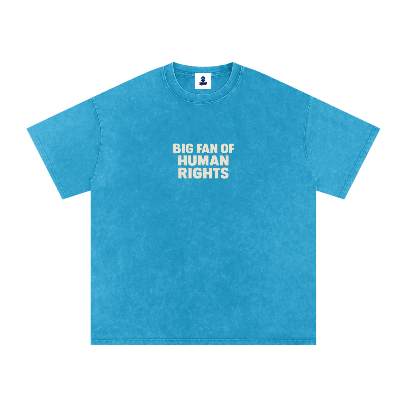 Premium Human Rights Snow Washed Oversized Cotton T-Shirt