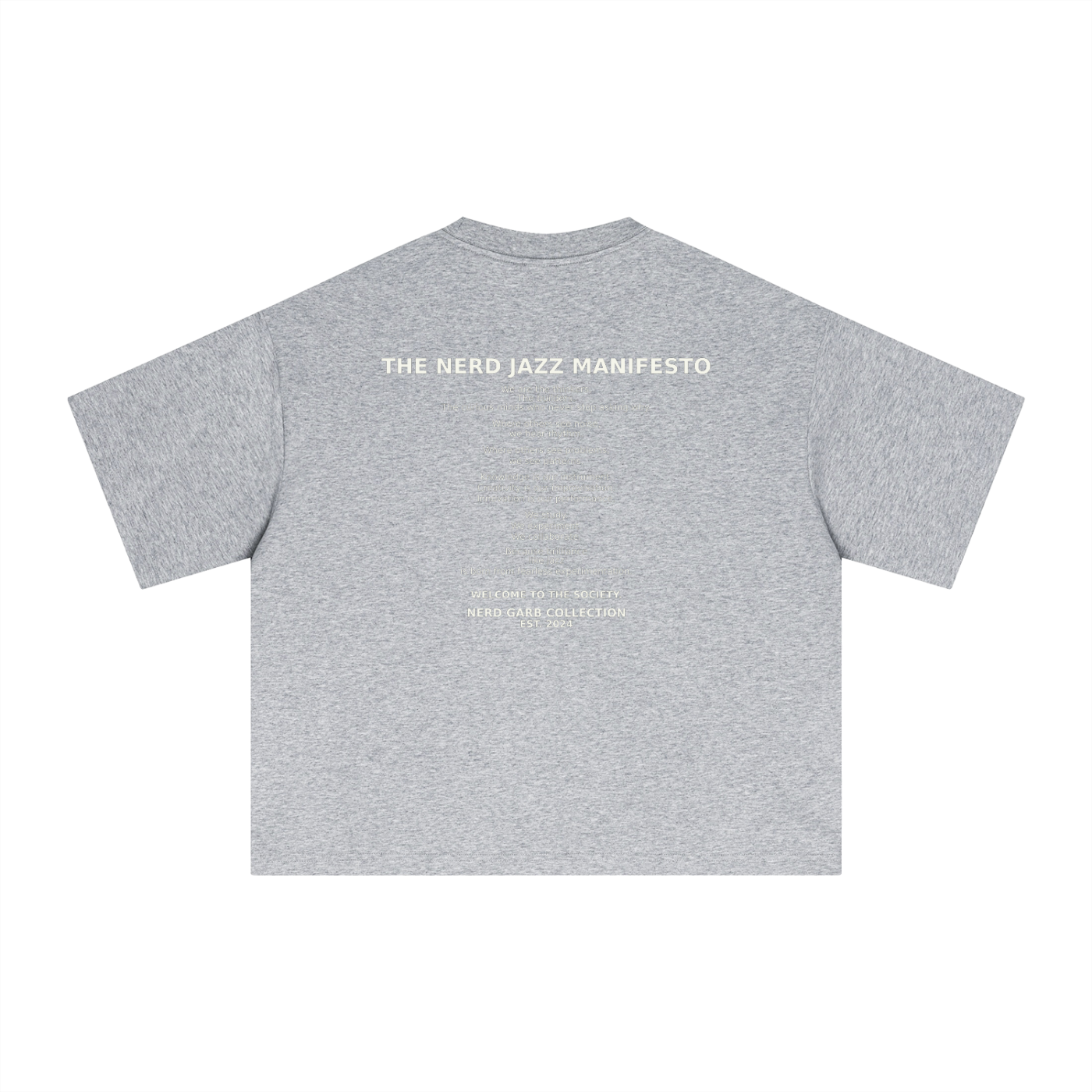 NGC Nerd Jazz Society Tee - Premium Oversized Boxy Nerd Garb Collection Graphic T-Shirt