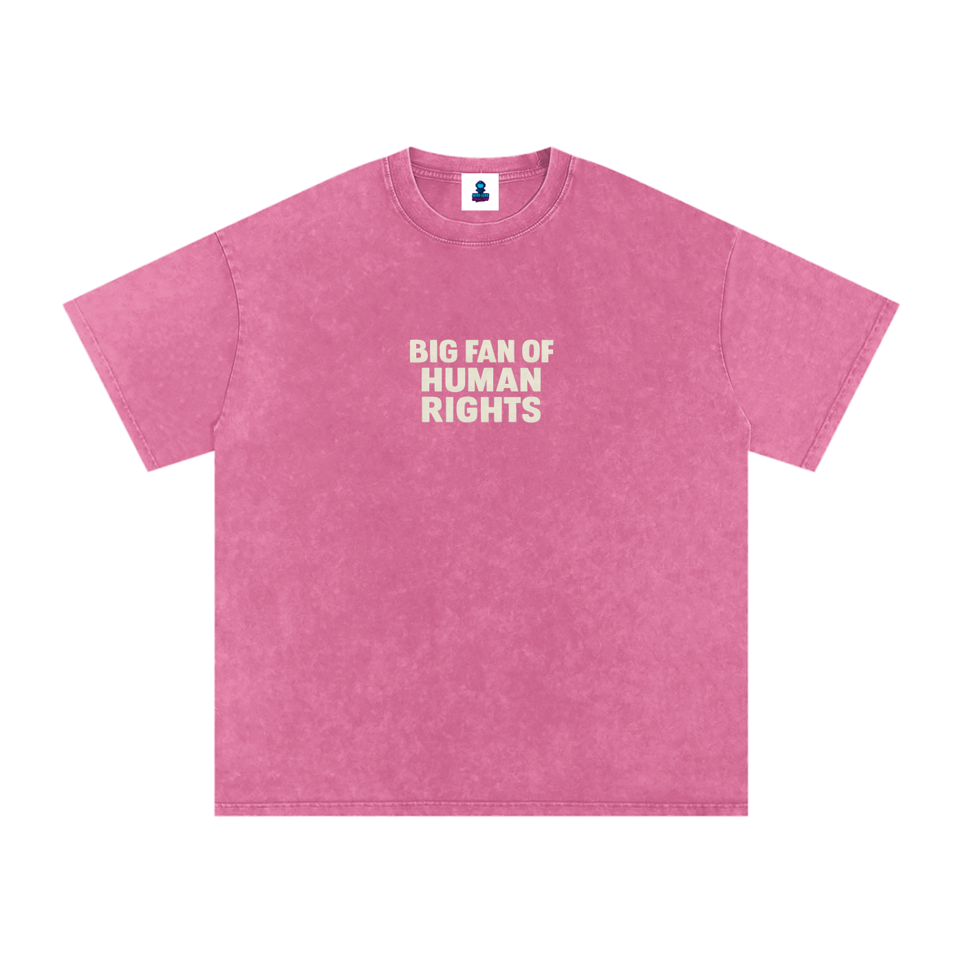 Premium Human Rights Snow Washed Oversized Cotton T-Shirt