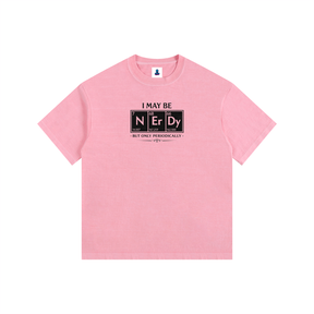 NGC “I May Be Nerdy” Periodic Table Tee - Loose Fit Drop Shoulder Graphic Premium T-Shirt