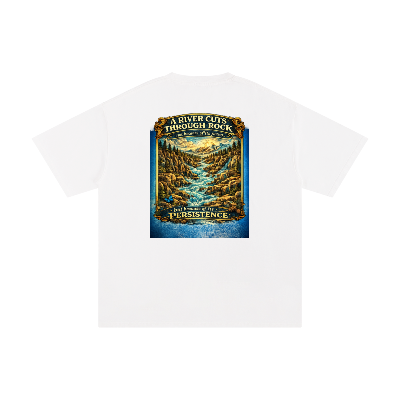 Persistence Outlasts Everything Unisex Pure Cotton T-Shirt