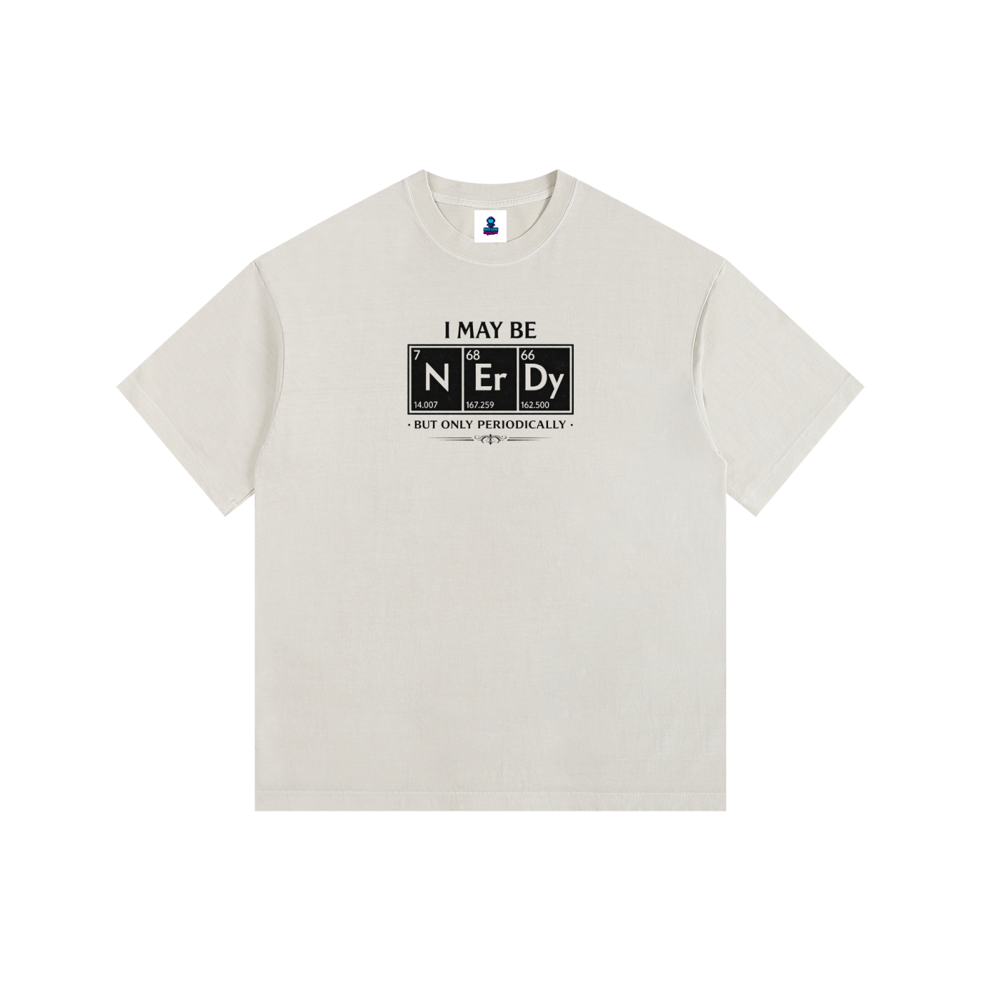 NGC “I May Be Nerdy” Periodic Table Tee - Loose Fit Drop Shoulder Graphic Premium T-Shirt