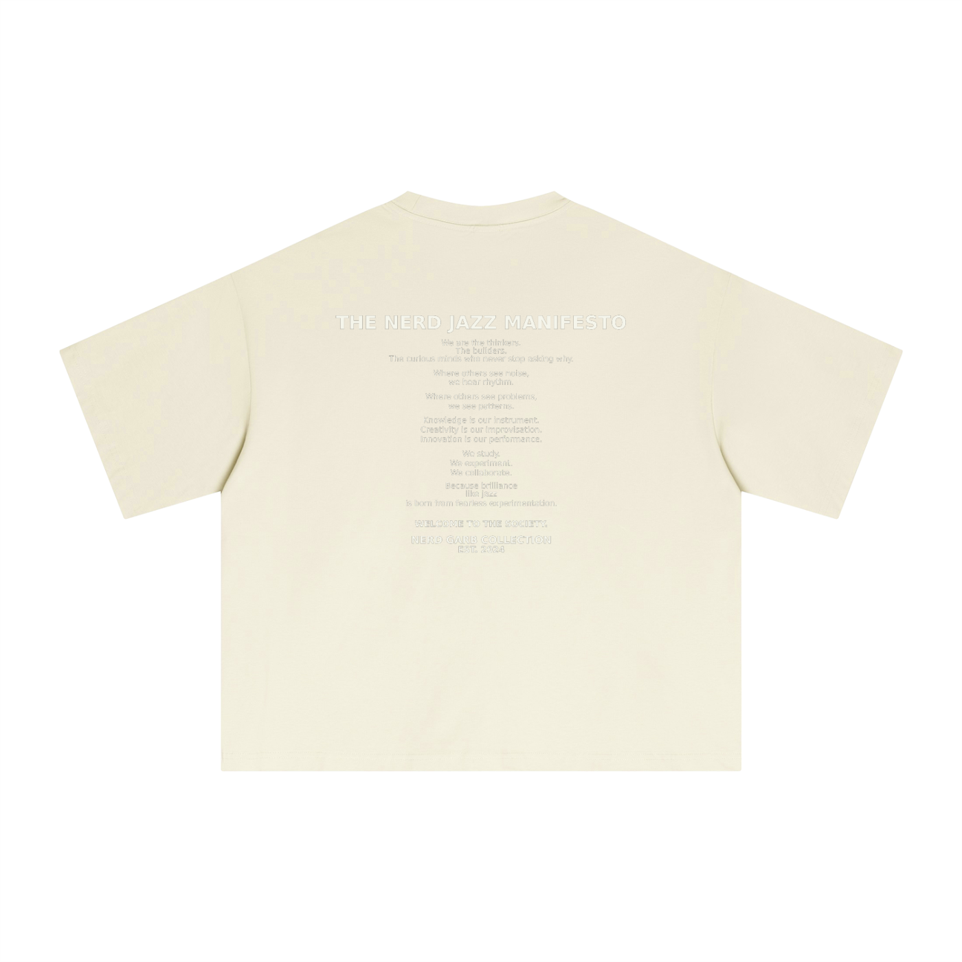 NGC Nerd Jazz Society Tee - Premium Oversized Boxy Nerd Garb Collection Graphic T-Shirt