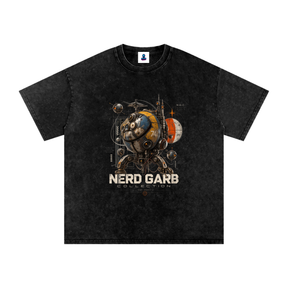 N.G.C. Orbital Unit 74 Snow Wash Oversized Cotton Tee