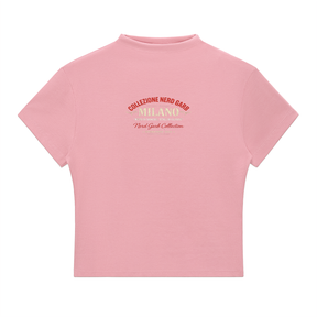Milano Beauty in the Struggle Essential Slim Fit Mock Neck T-Shirt