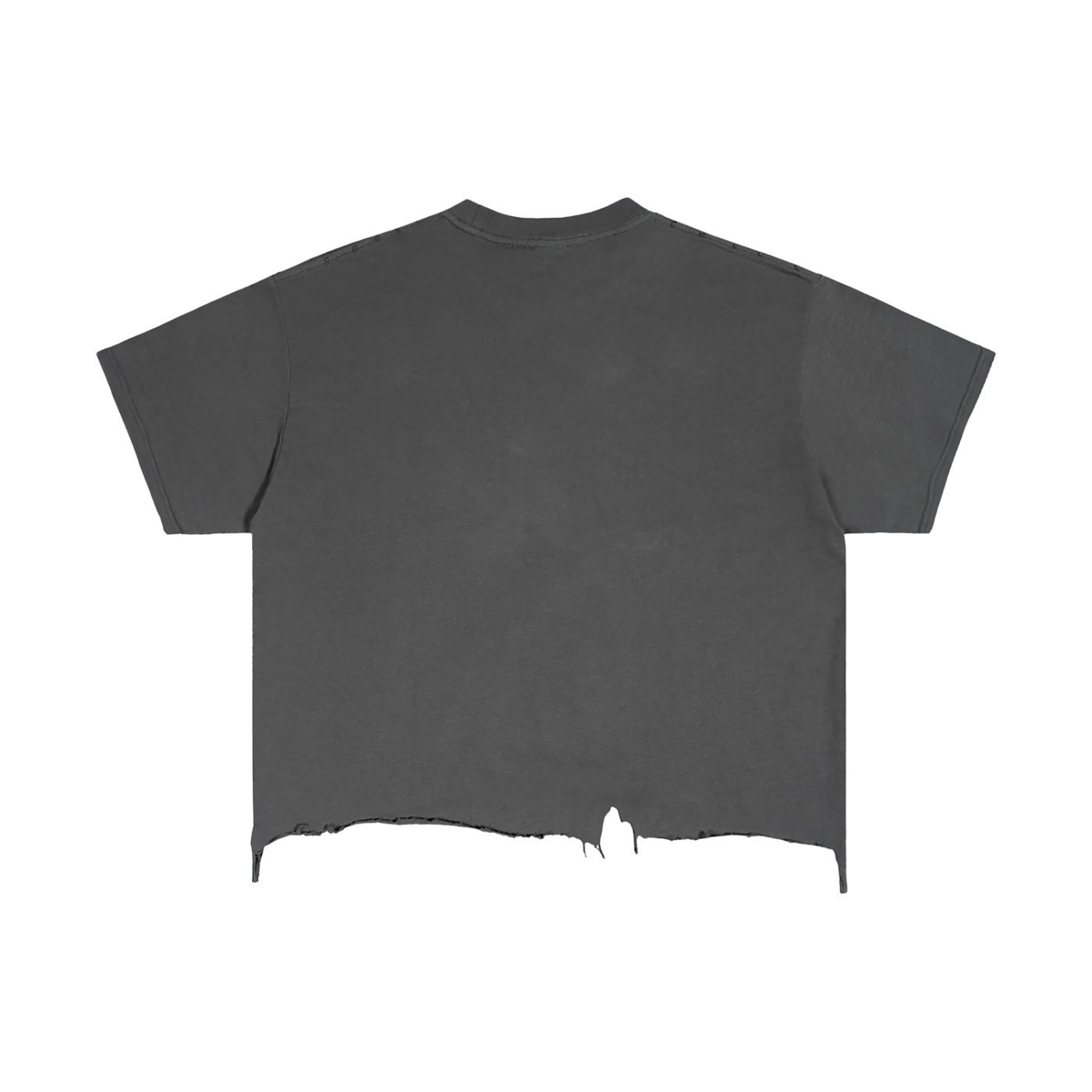 Vintage Wash Distressed Hem Boxy T-Shirt