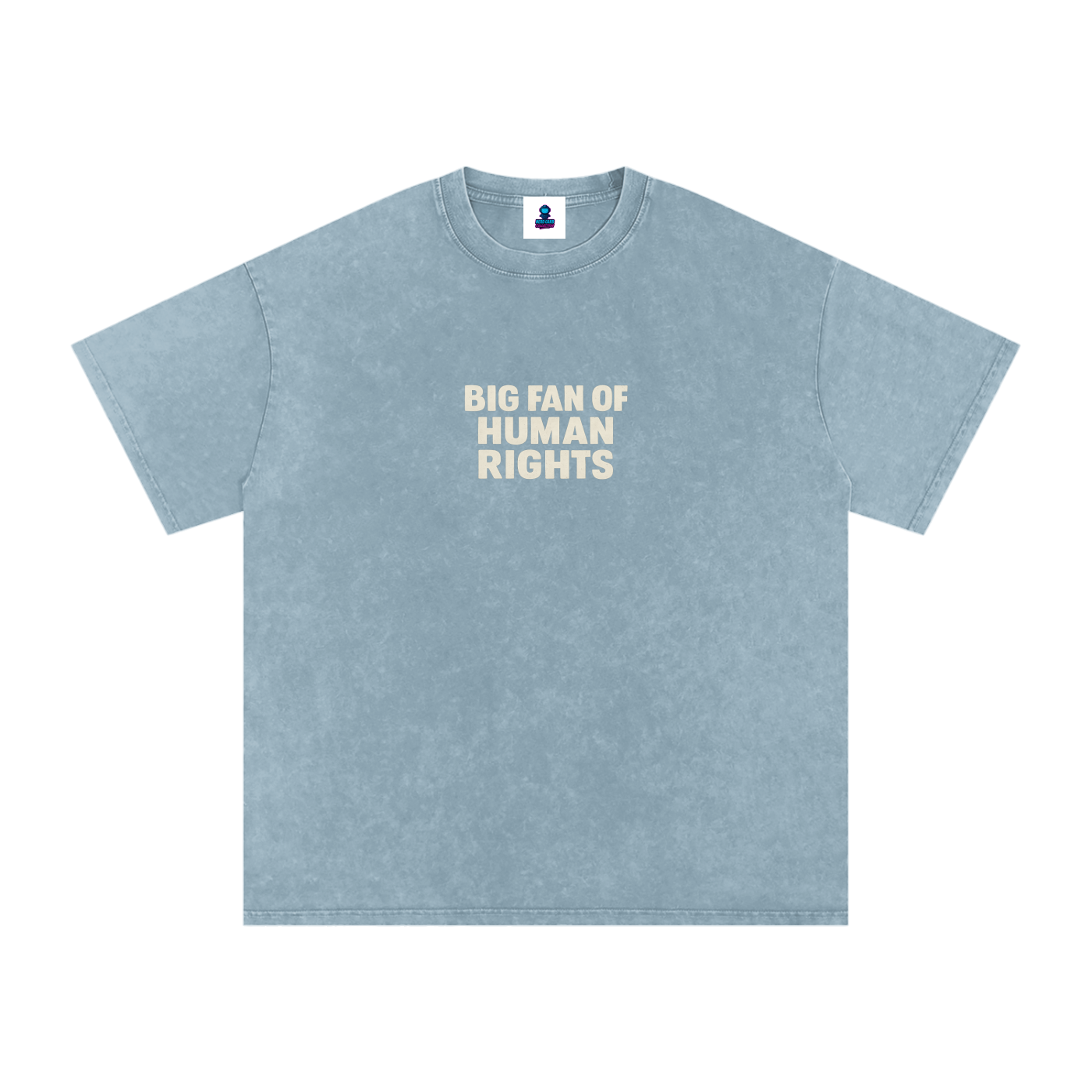 Premium Human Rights Snow Washed Oversized Cotton T-Shirt