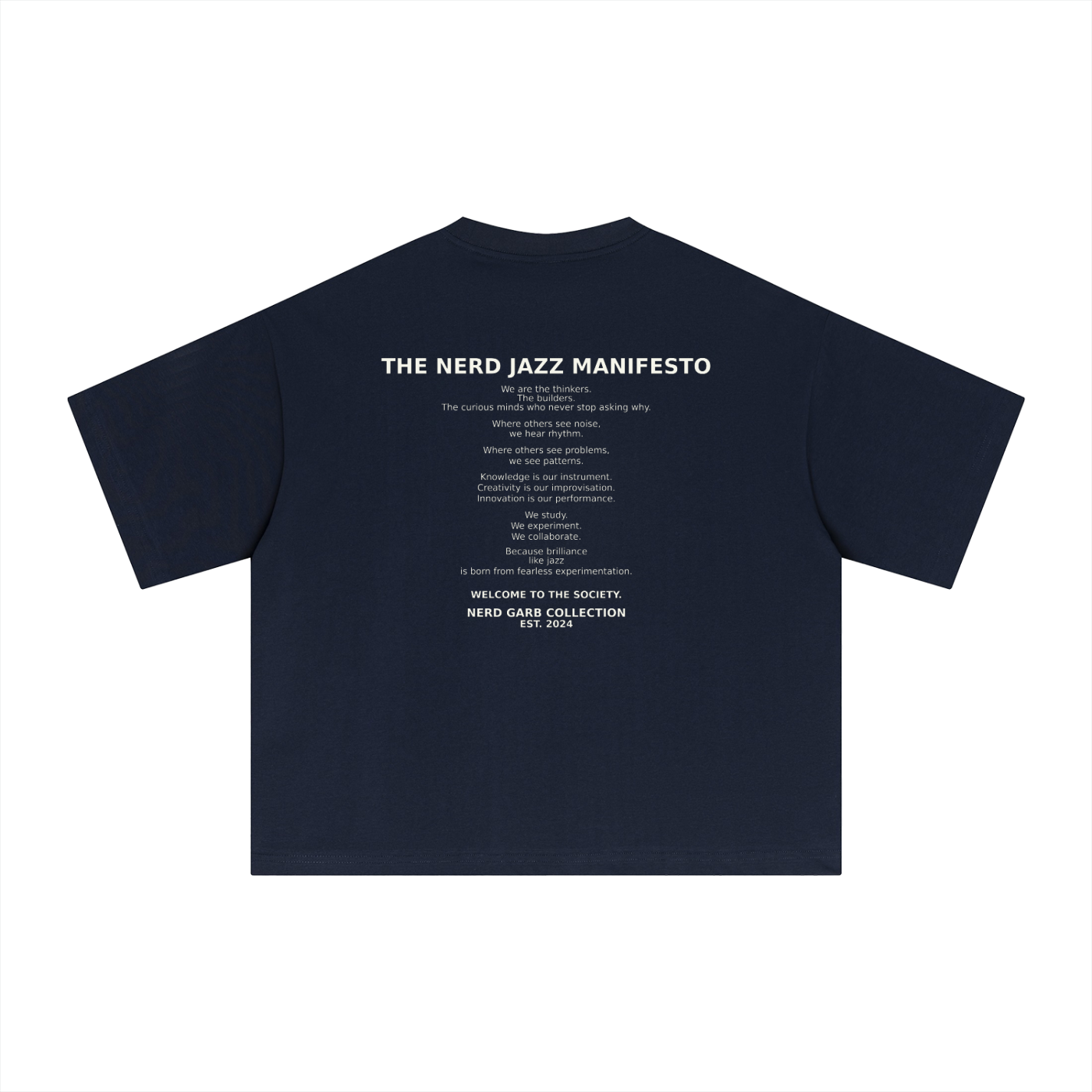 NGC Nerd Jazz Society Tee - Premium Oversized Boxy Nerd Garb Collection Graphic T-Shirt