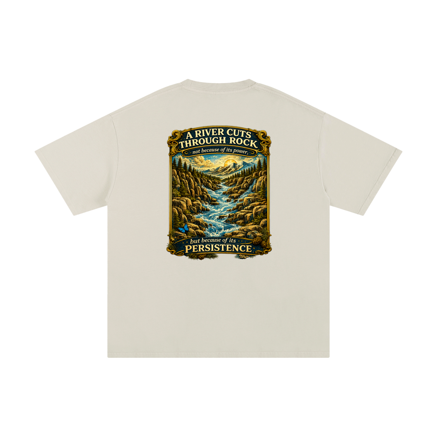Persistence Outlasts Everything Unisex Pure Cotton T-Shirt
