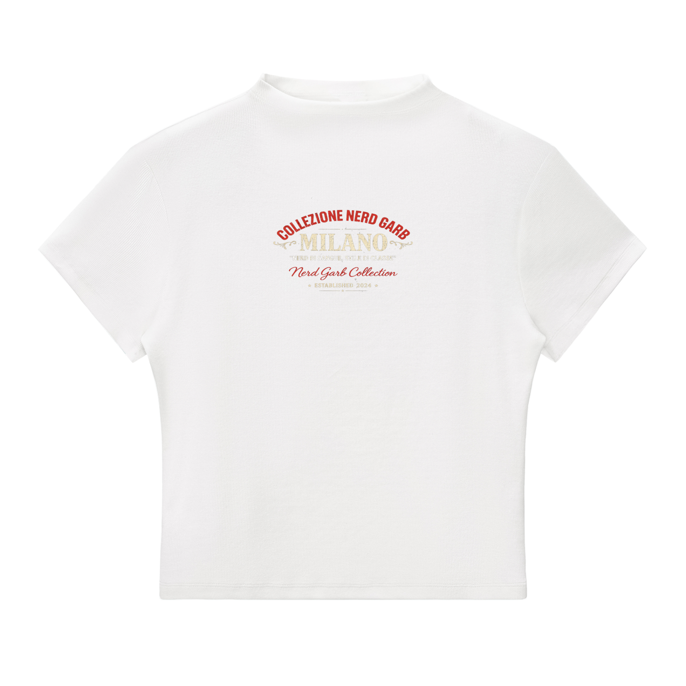 Milano Beauty in the Struggle Essential Slim Fit Mock Neck T-Shirt