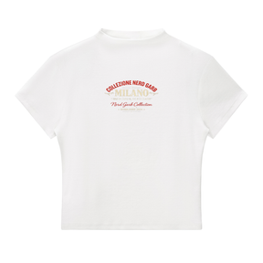 Milano Beauty in the Struggle Essential Slim Fit Mock Neck T-Shirt