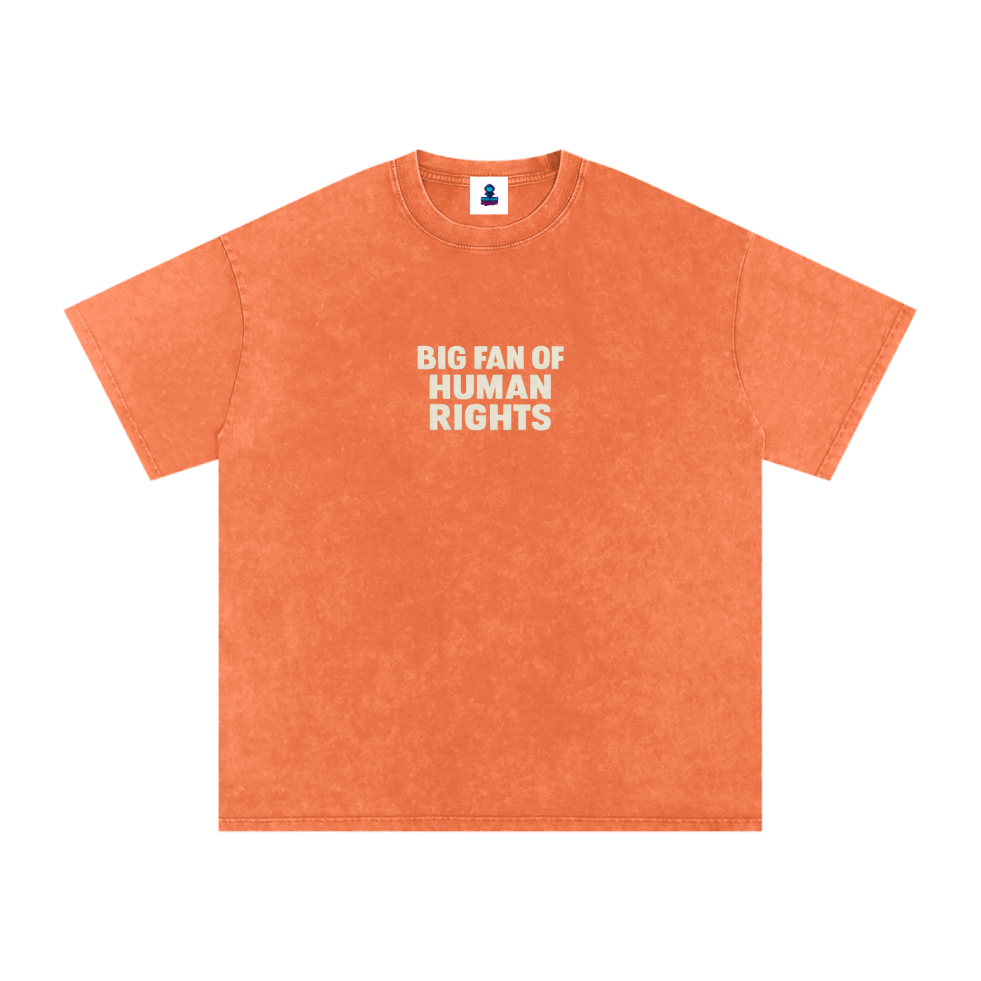 Premium Human Rights Snow Washed Oversized Cotton T-Shirt